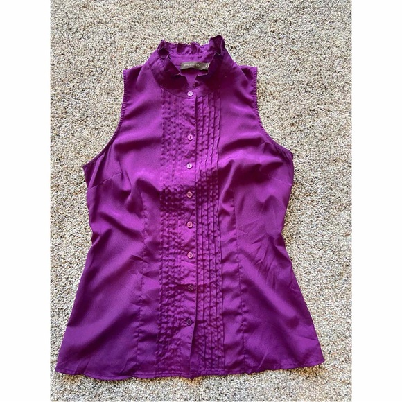 The Limited Purple sleeveless Blouse - Picture 1 of 5